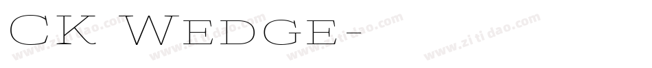 CK Wedge字体转换